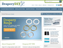 Tablet Screenshot of draperydiy.com